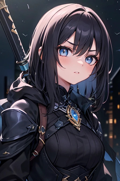 (masterpiece, exquisite beautiful eyes: 1.5), masterpiece ,1 girl,,Beautiful eyes like jewels,,((An assassin who blends into the dark night:1.2))、(dark night、darkness)、In the dark、Assimilated into the darkness
