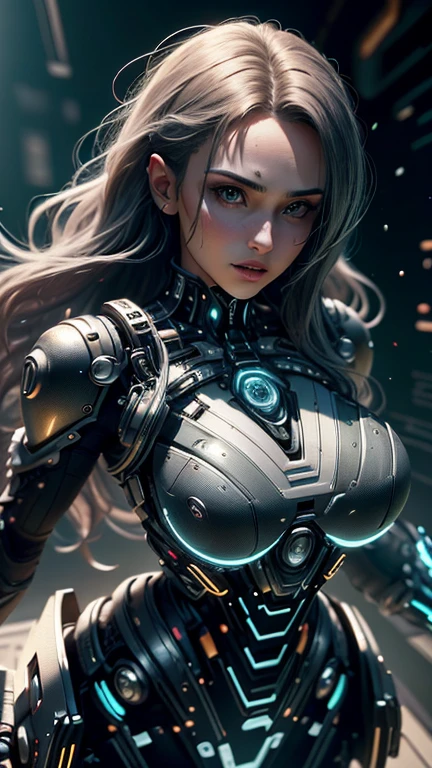 ((Best quality)), ((masterpiece)), (detailed:1.4), 3D, an image of a beautiful cyberpunk female with thick voluminous hair,light particles, pure energy chaos antitech,HDR (High Dynamic Range),Ray Tracing,NVIDIA RTX,Super-Resolution,Unreal 5,Subsurface scattering,PBR Texturing,Post-processing,Anisotropic Filtering,Depth-of-field,Maximum clarity and sharpness,Multi-layered textures,Albedo and Specular maps,Surface shading,Accurate simulation of light-material interaction,Perfect proportions,Octane Render,Two-tone lighting,Wide aperture,Low ISO,White balance,Rule of thirds,8K RAW