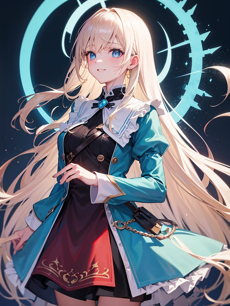 {{{Very aesthetic, best quality}}}, super resolution, {{{elaborate, intricately,fantastic,delicately,tremendous,meticulous,minute,incredibly,obsessed,artisan's,subtle,virtuoso,skillful,vibrant, vivid}}} , happy theme, evil malice smile,perfect finger, perfect hand,devi Girl, really blue eyes, child body,Assassin, bags under eyes, {{christmas costume dress}},evil pank Night City, {{illuminated magic atmosphere}}, malice party field , rainbow fire, holding weapon, weapon is hammer, cowboy shot from side,bloody rune magic circle,blood letters, digital art, realistic, best quality, amazing quality, very aesthetic, absurdres