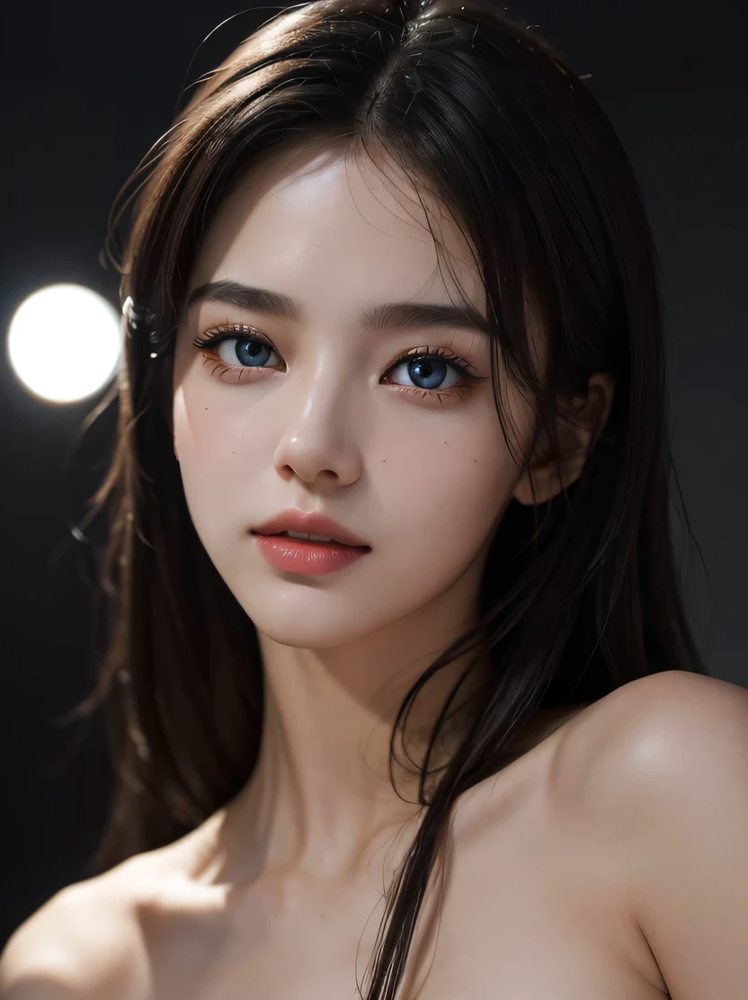 ((masterpiece、highest quality、Super detailed、High resolution、sharp focus、photorealistic、cinematic lighting))、1GIRL、fashion model 25 years old、[Close-up]、[[[chest]]]]、[[[head]]]]、[[[shoulder]]]、perfect eyes、perfect iris、perfect lips、perfect teeth、perfect skin、soft front light、glow