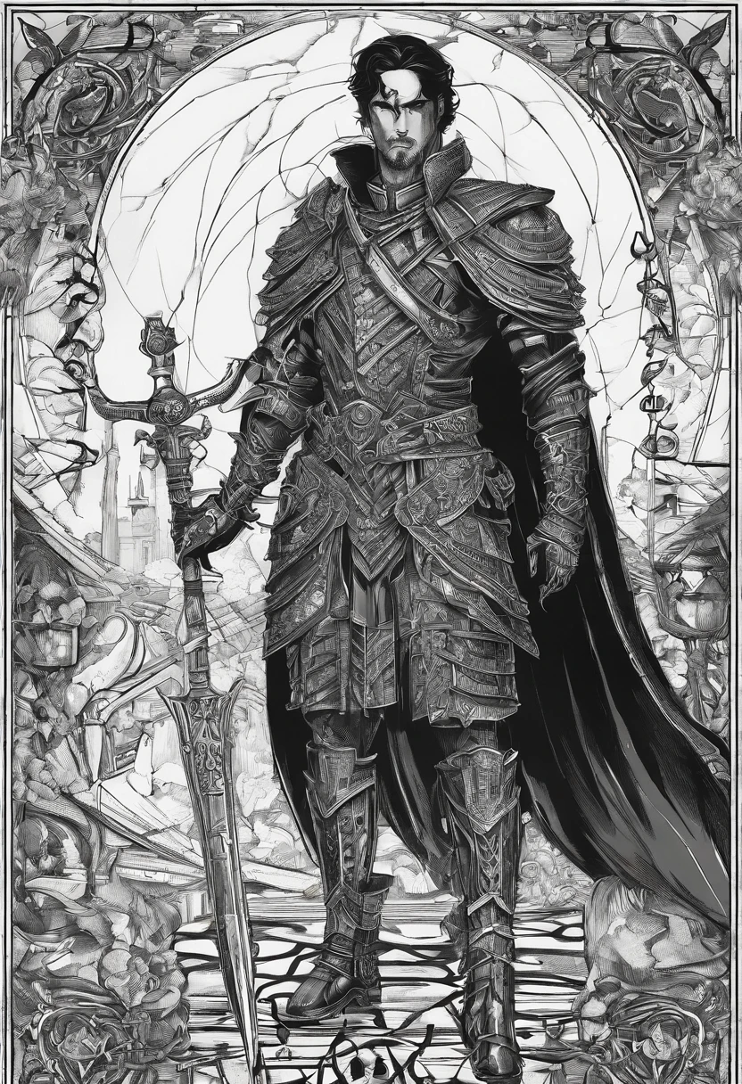 Um homem negro, gordo, usando roupas de guerreiros africanos antigos , carrying a shield in his left arm and a spear in his right arm, com poderes da terra e tendo um stand ((Jojo)) das sobras chamado "castle of Glass" , usando cabelo dread ((corpo_todo))