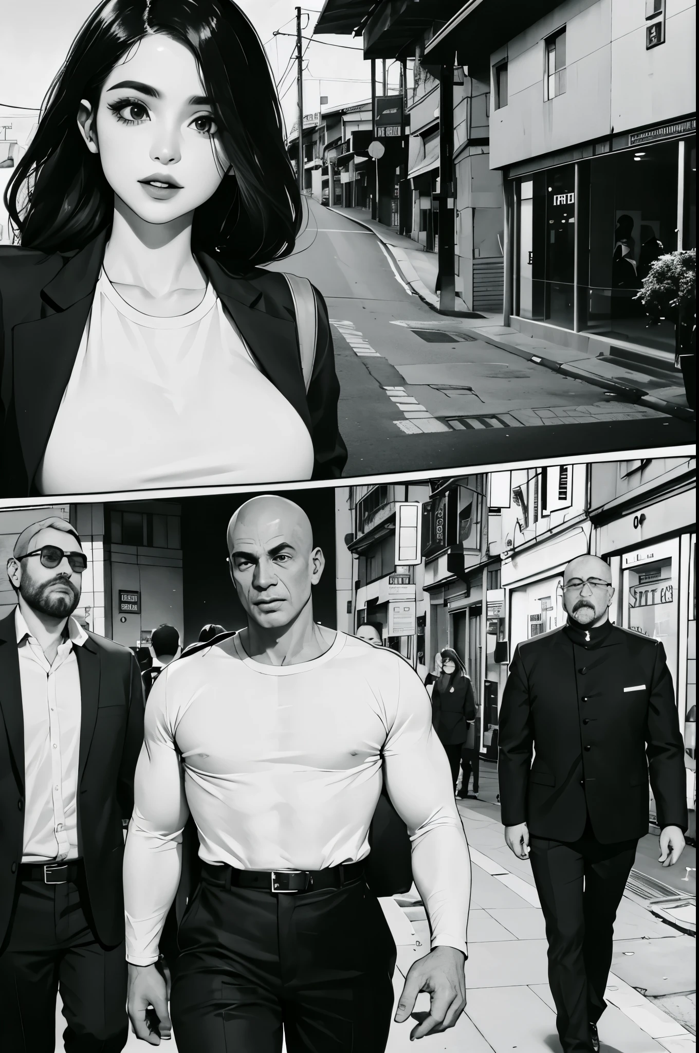 pessoas andando na rua