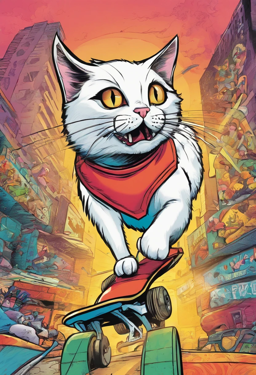 Cat skateboard