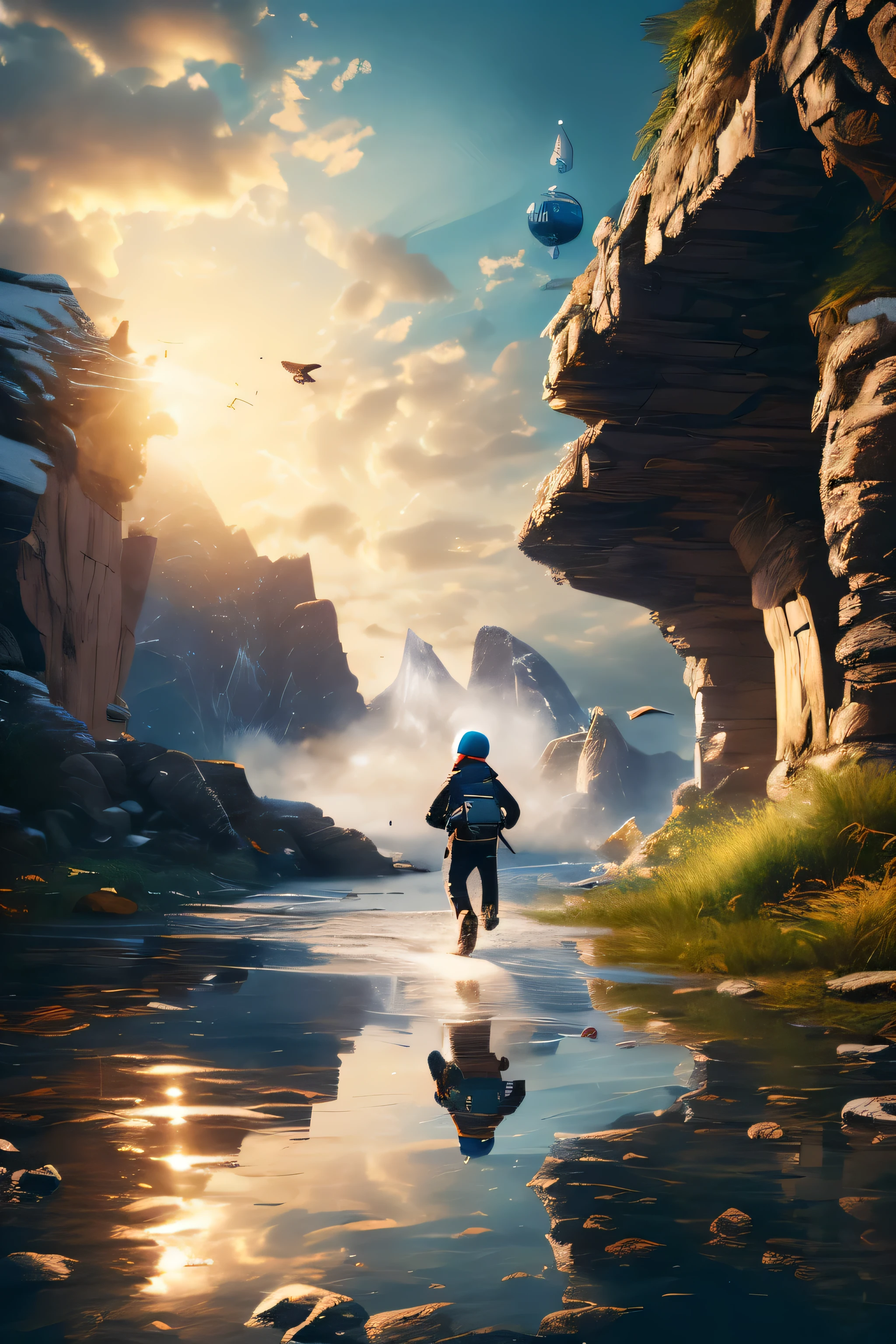 detailed,8k, SUPREME quality,abstrat ice,full body facing forward poet,Highly detailed,abstract water, photorealistic concept art,gas balloons, Cycle Of Magicians And,perfect symmetry,intricate details,8 k artistic photography,beautiful detailed intricate insanely detailed octane render trending on artstation,art olpntng style,perfect composition,andromeda,art olpntng style, neptune, air texture in oil, running