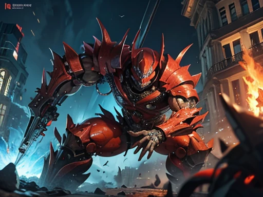 Crab, monster crab, cyborg crab, huge, colorfull, Monster cyborg