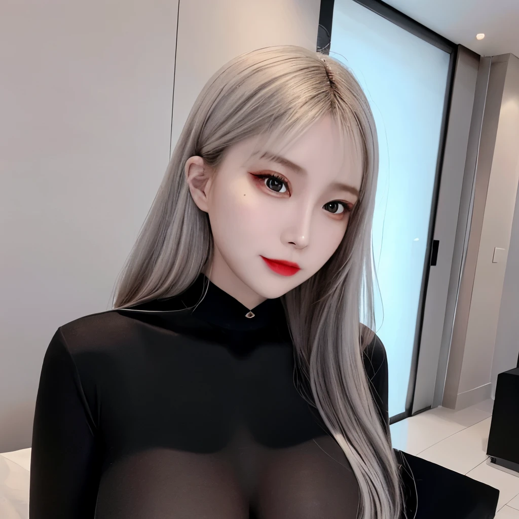 ((muste piece)), ((best quality)), (Super detailed), model-like face、Beautiful woman、aurora、plump breasts、Hostess