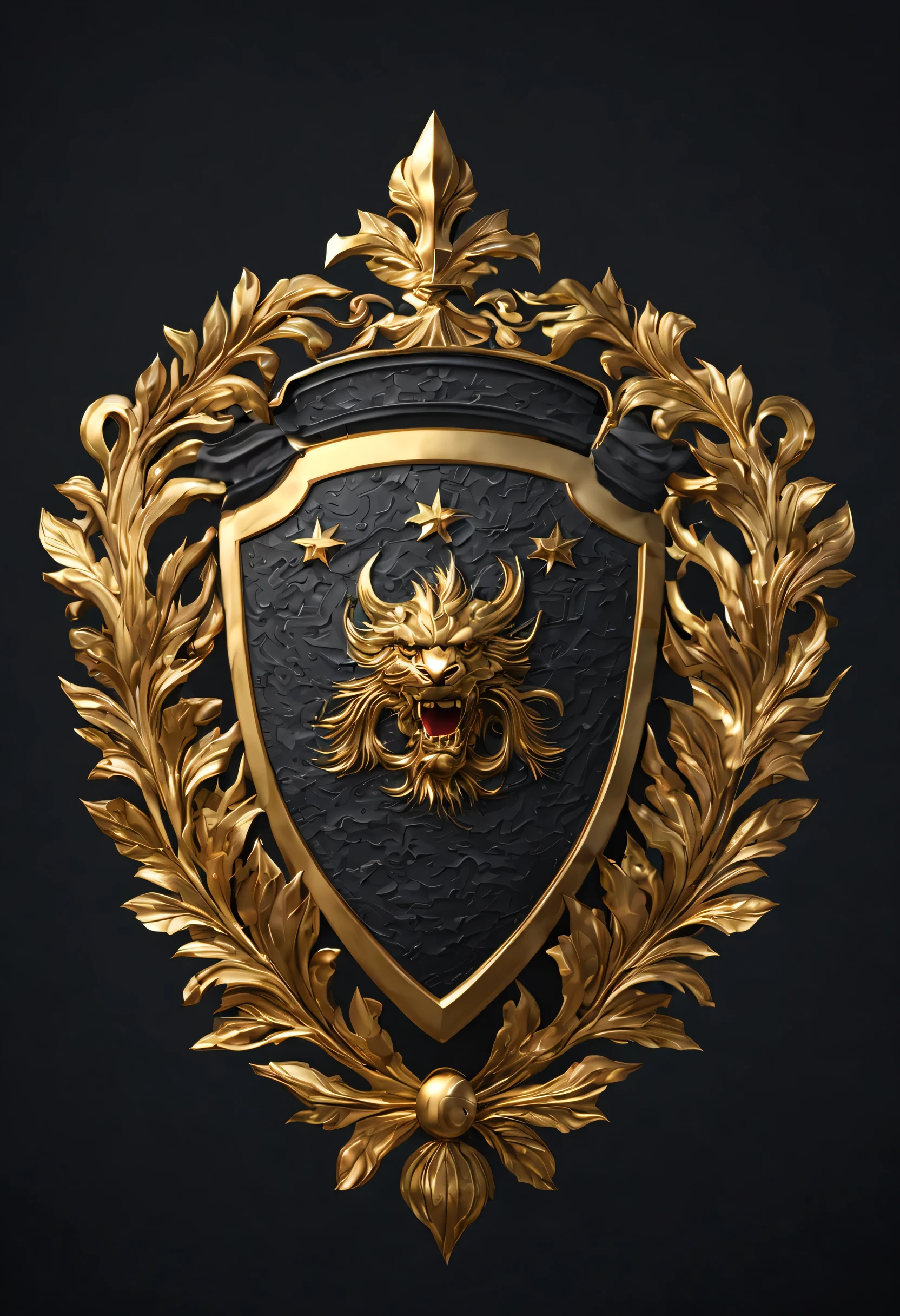shield.鑲有立體龍圖騰在shield上.clear texture contrast,gold badge.,shield焦點高清影像的3D閃亮銀光完美幅度.(best quality,4K,8k,high resolution,masterpiece:1.2),super detailed,