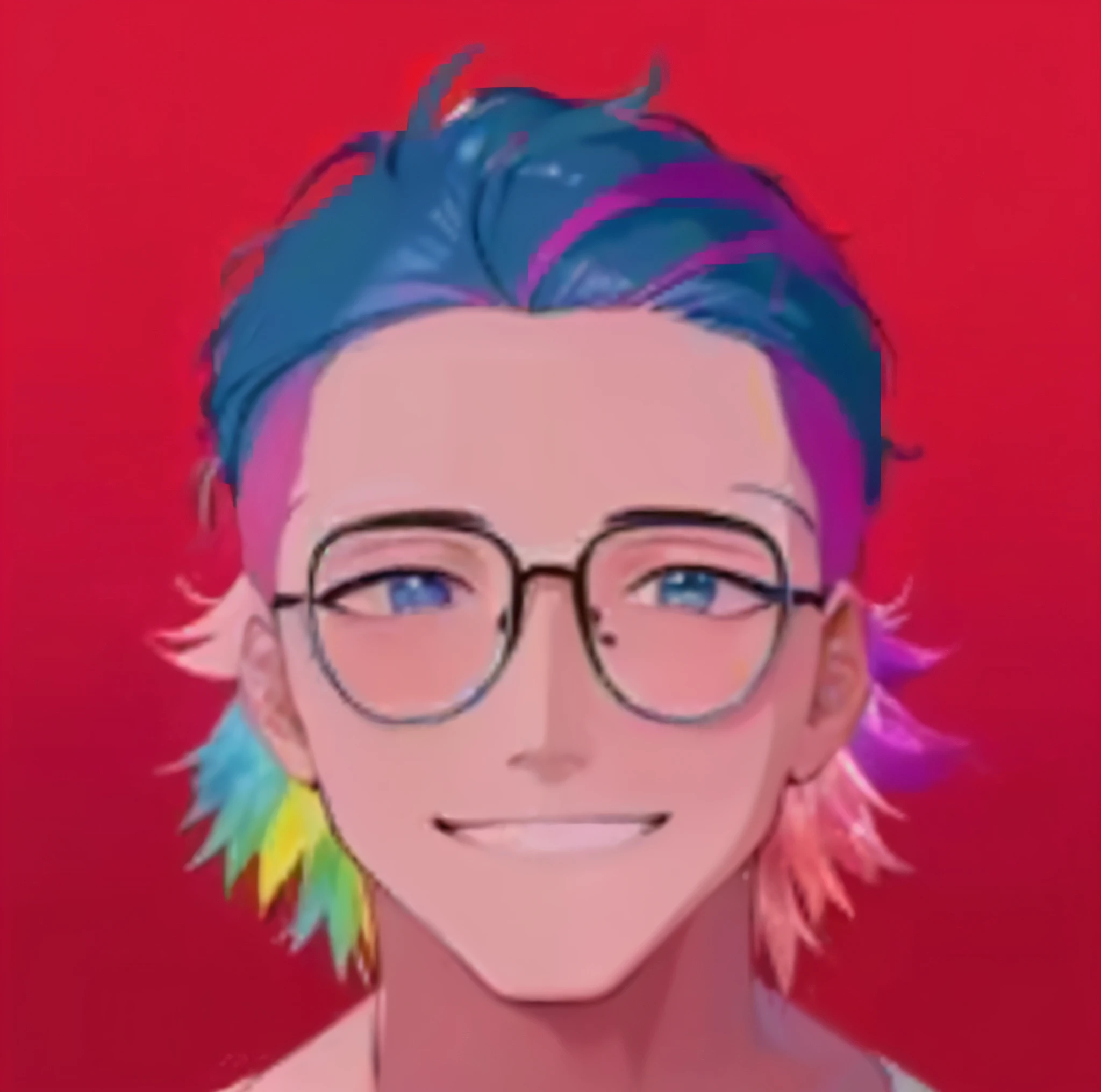 add background，The background is colorful，Artistic，Minor modifications to the body，Get a little more HD