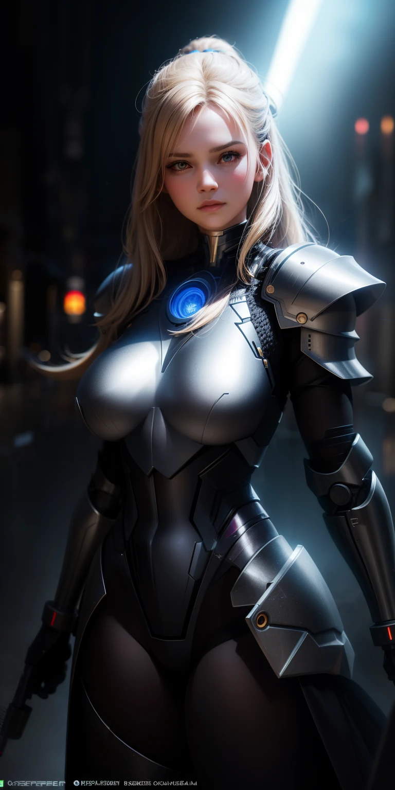 majestic, 20 year old girl, Invisible armor dress, big breasts:1.3, Cyberprep, Amigurumi, portrait, zbrush rendering, motion blur, interactive, Clean colors, Dream nucleus, Flashlight lighting, Realistic dramatic lighting, Highly detailed environment, quality, Redshift rendering, 8K