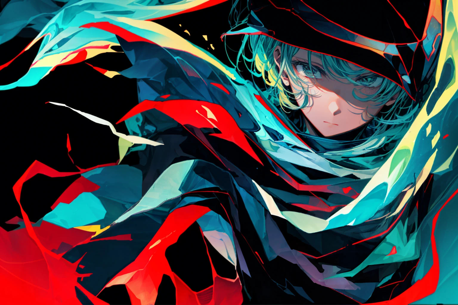artwork, pathological complexity, 关键cartoon艺术, Detailed key animation art, 泼墨艺术cartoon, official art, cartooncartoon壁纸 高清cartoon壁纸 高清壁纸, from the night of the ark, 详细关键cartoon艺术, girl, shadow poetry style, Gormo Adray Grimdak, Official artwork, 关键cartoon艺术, cartoon关键视觉概念图像质量应该是最好的质量, 4K or 8K resolution, It has super tricks, realistic or realistic details. 用于artwork的媒介可以是插图, painting,或photography. The style of the image can be in the form of a portrait, landscape, cartoon, science fiction, photography, or concept art. The overall tone is one of resistance,huge weapon,Clothes to wear when going to sea,chaotic lights,Broken scene,sea soul shirt,Navy cap,Spearguns,Long gray hair flying,black lightning
