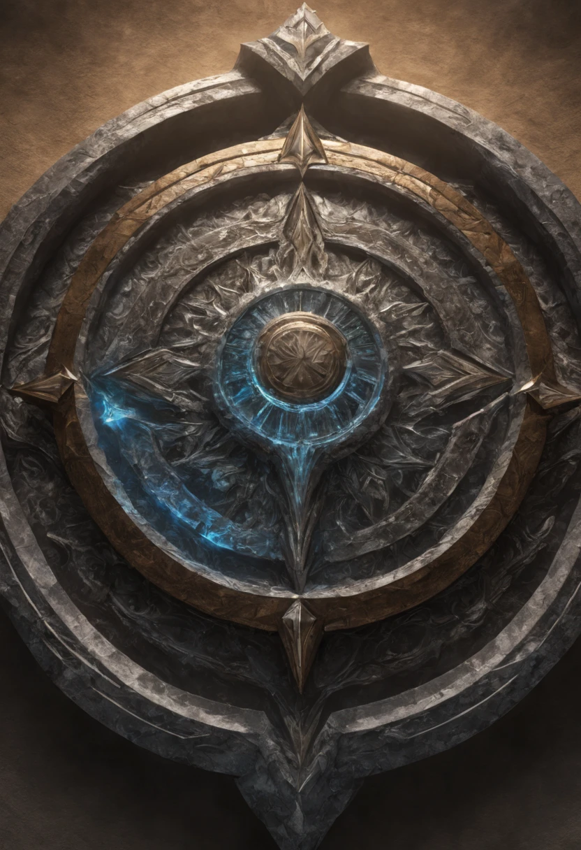 warrior shield rush, shield made of crystal, fantasy, 8k resolution, hyperdetailed, natural lighting, shiny, majestic, intricate patterns, masterpiece, atmospheric, breathtaking, magnificent, stunning, amazing