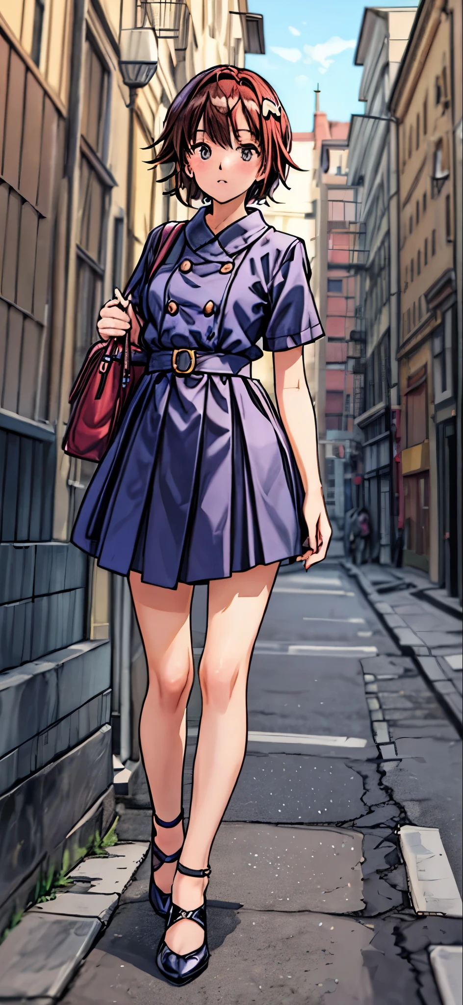 (Best Quality,4K,8K,hight resolution,masutepiece:1.2), Ultra-detailed, (Realistic,photoRealistic,photo-Realistic:1.37),((full body)),((very short hair)), beautiful girl, blush,pink long skirt dress, ,white high heel pumps,Beautiful detailed eyes, Beautiful detailed lips, extremely detailed eye and face, long eyelashes, Realistic anime 3D style, Smooth Anime CG Art, Digital rendering by Makoto Shinkai, Moe Anime Art Style, photoRealistic rendering of an anime girl, Shinkai Makoto style, Cute anime girl visuals, Realistic young anime girl, girl fan art, Created by Anime Artist'studio of.