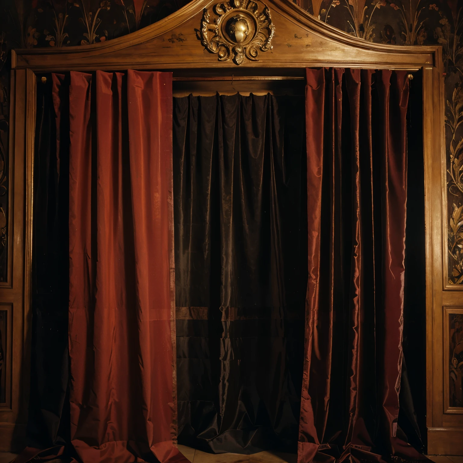 large dark red curtain texture classic painting background