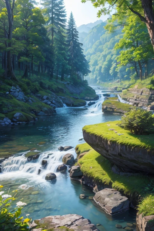 river,森林中的river,
The river flows between the rocks,
Forest full of green vegetation,
Crystal clear river water,
阳光照射在river上,
Moss grows on the rocks,
垂直流动的river,
mirror reflection of river water,
Small waterfall flowing through rocks,
Birds flying in the forest,
The soft sunlight shines on the ground through the leaves,
Soft light illuminates the entire scene,
The flow of the river forms beautiful curves,
The reflections of the trees are clearly visible in the river water,
Victorian buildings on the river bank,
The silhouette of distant mountains against the blue sky,
Clear blue sky reflected on the river,
Fish jumping in the water,
A refreshing breeze blows through the forest,
There is a fox looking for food on the river bank,
Swirl-shaped rocks add movement,
There are faint sounds of birdsong in the forest,
The quiet atmosphere makes people feel peaceful and,
There is childhood in the forest,
There is an ancient castle on the cliff,
A boat docked by the river,
There are many colorful flowers in the forest,
Leaves fall on the river with the wind,
A herd of deer swimming in the river,
The river formed a small lake,
There are fish swimming in the clear river water,
river两岸的树木形成了茂密的绿色隧道,
A butterfly rests on a flower,
You can see fish swimming back and forth underwater,
There is a meadow full of flowers in the picture,
The sunlight shines through the leaves and creates beautiful mottled light and shadow on the river.,
There is a blue peacock spreading its beautiful tail in the picture,
A little squirrel climbed up the tree。
(best quality,4k,8k,highres,masterpiece:1.2),ultra-detailed,(realistic,photorealistic,photo-realistic:1.37),landscape,river,forest,rocks,clear water,moss-covered rocks,sunlight,waterfall,birds,fresh air,fox,serene atmosphere,childhood memories,cliffs,castle,boat,flowers,butterfly,peacock,squirrel