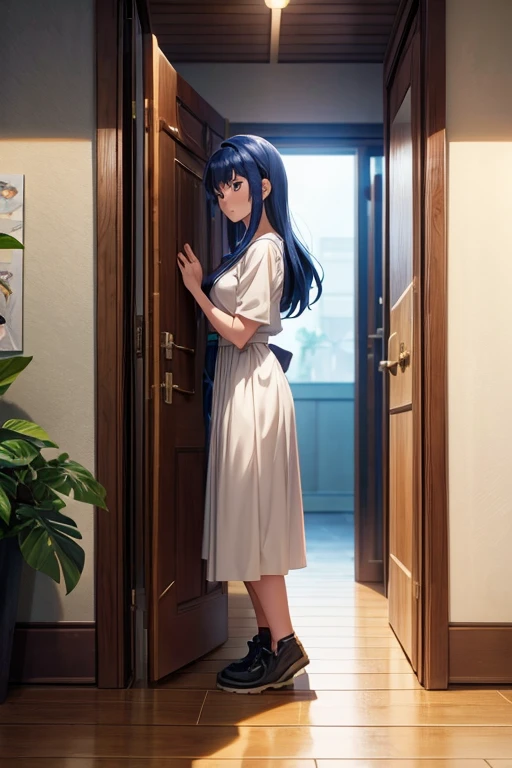 Animation scene of a woman standing in front of the door, Today's featured anime stills, Screenshots from animated movies, anime scene, 2 0 1 9 anime screenshot, in animated movies, anime movie scene, animation stills, 九郎anime screenshot, Popular isekai anime, anime screenshot, Still from TV animation, Anime screenshots, anime rural scenery