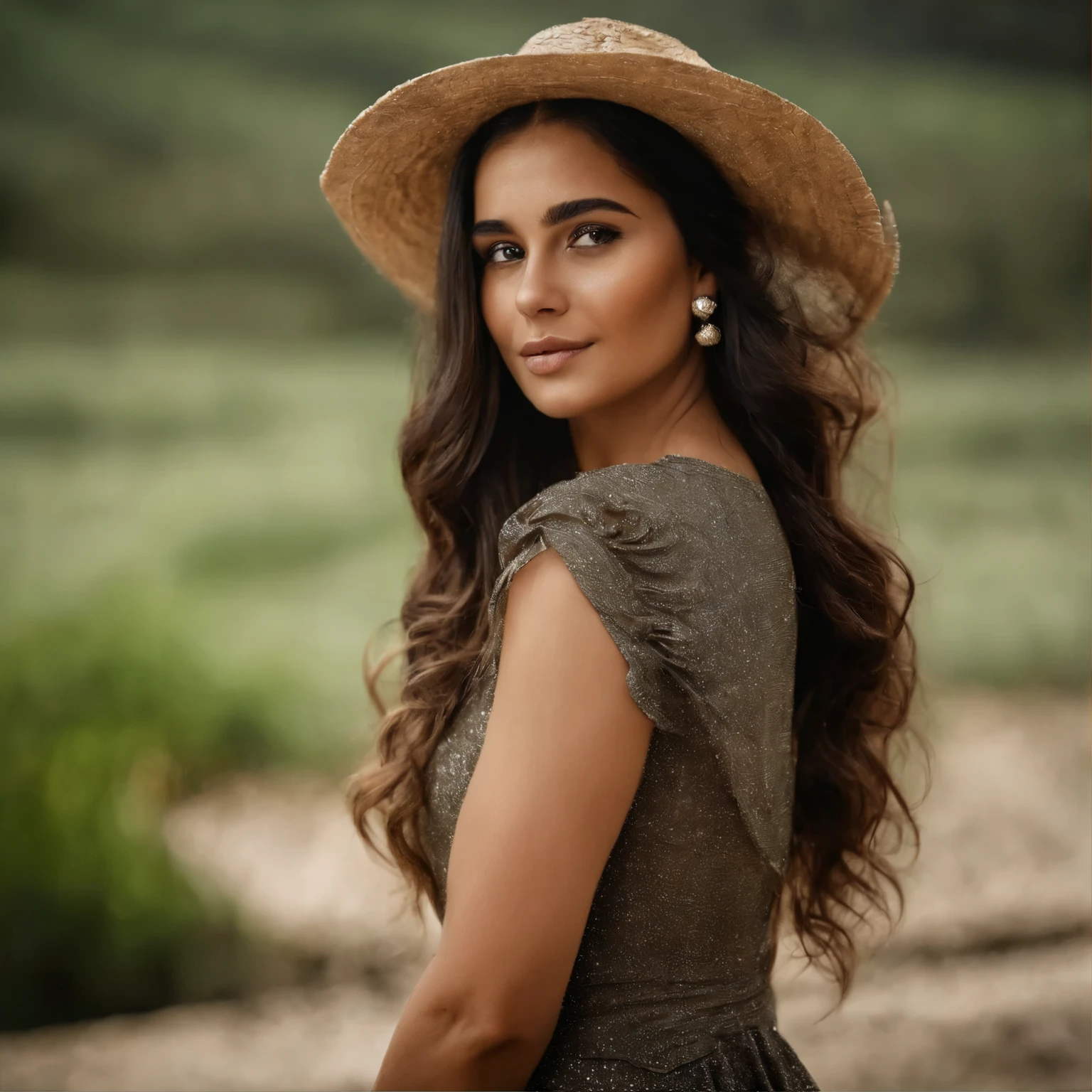 A family photoshoot with a Latina girl, alta, cabelos negros lisos, lindos olhos detalhados,beautiful detailed lips,olhos e rosto extremamente detalhados, on top of a mountain with the ocean in the background a certain velvety blue quality of long eyelashes,4k,8k,high resolution,obra de arte:1.2), ultra-detalhado, (realista,photorealista,photo-realista:1.37), hdr, Ultra HD, studio lighting, pintura ultrafina