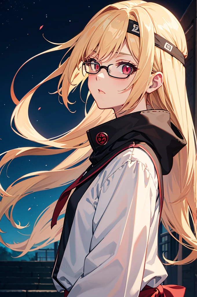 anime girl with glasses and long hair, anime visual of a cute girl, anime style. 8k, pin on anime, anime vibes, anime style 4 k, anime moe artstyle, anime aesthetic, anime girl desktop background, anime visuals, anime girl with real hair, ethereal anime, anime girl with long hair, beautiful anime portrait , anime , naruto, naruto anime, sharingan background, night time, dark , sharingan , wearing naruto headband  