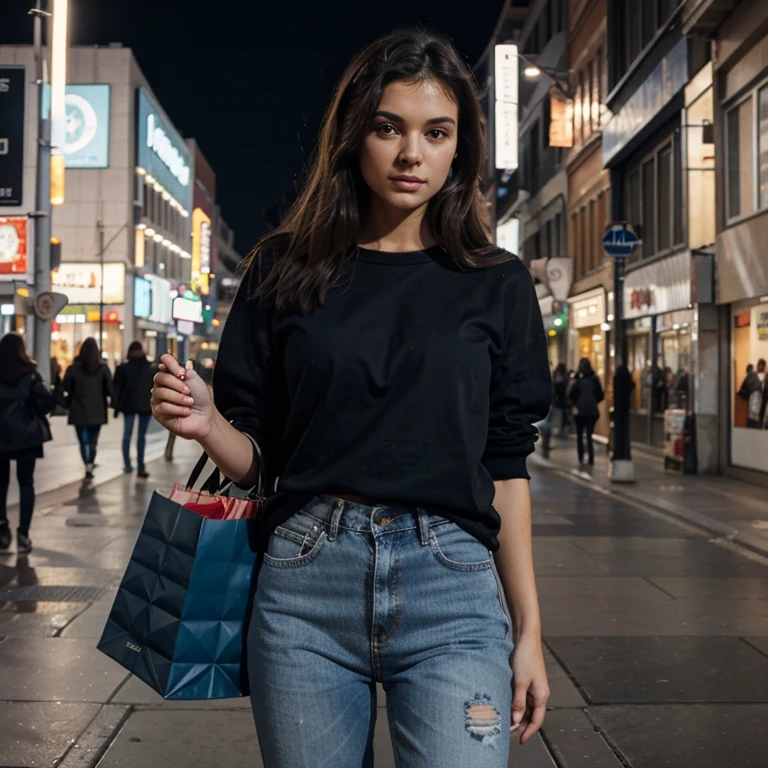 You give me the same woman in the shopping at night with baggy clothes and a very sexy jean.