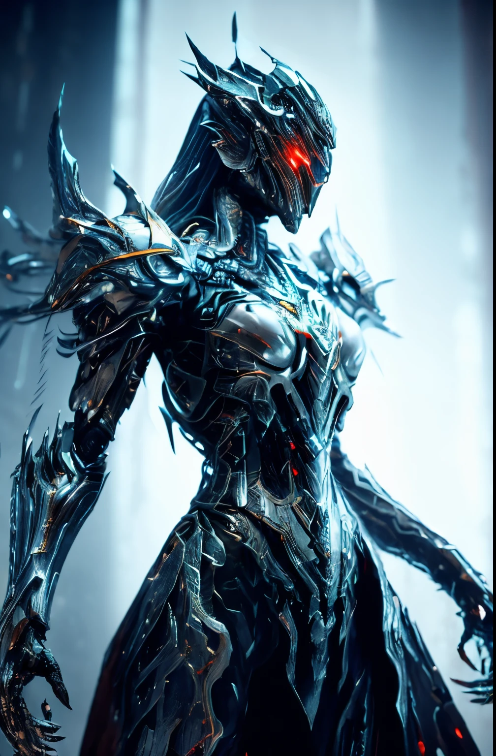 girl, sexy mecha suit, emphasized cleavage, mecha suit, face and chest and thighs skin exposed, big, cleavage exposed skin, purple eyes, glowing eyes, fine LED lamps, detailed neon, Dark_Fantasy, cyberpunk suit, (Gundam, red: 1.1), one, mechanical wonder, robot presence, cybernetic guardian, Wearing a worn-out mech suit, complex, (steel metal [rusty]), elegant and clear focus, cinematography by Greg Rutkowski, soft lighting, vivid colors, masterpiece, (street)), cowboy shots, dynamic poses,