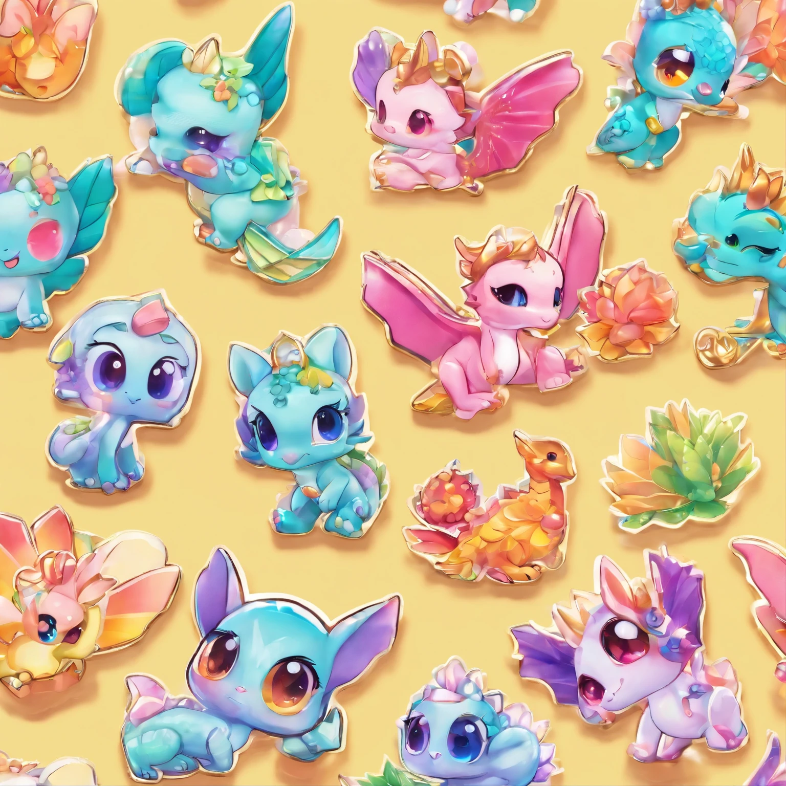 pins for accessories, crystal shining baby dragon, baby dragon pin, little kawaii, crystal shining cute baby dragon, big eyes, with wings, big eyes, a tail and fins
