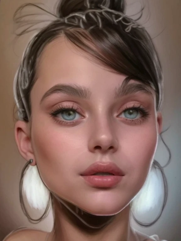 um desenho de uma mulher com um coque no cabelo, belo corpo e rosto detalhados, perfect rosto detalhado, rosto detalhado ), rosto detalhado and eyes, rosto detalhado e perfeito, detalhado - rosto!!, Rosto realista e definido, desenho de rosto, Rosto feminino detalhado, rosto muito detalhado e bonito, rosto detalhado, rosto detalhado and body, rosto detalhado!, rosto pontudo e olhos cinzentos