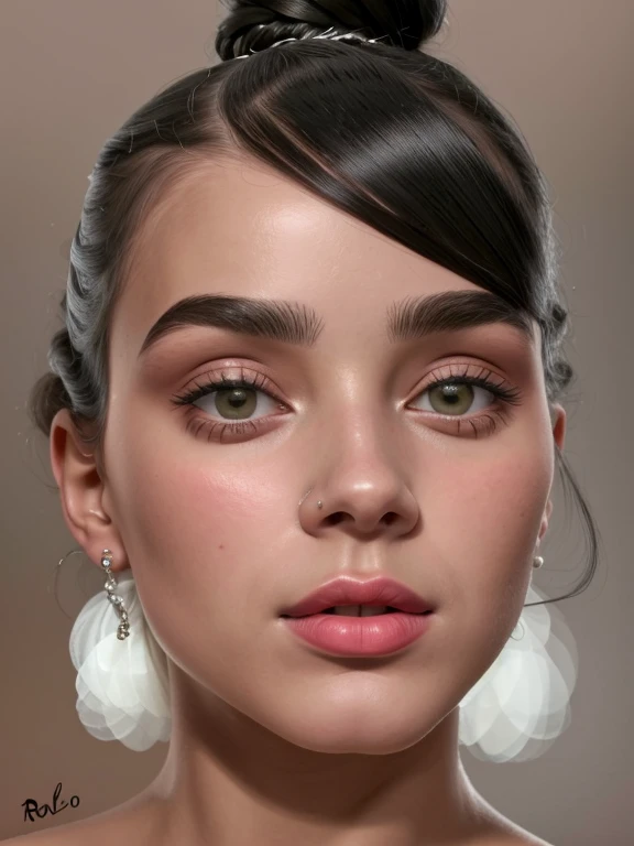 um desenho de uma mulher com um coque no cabelo, belo corpo e rosto detalhados, perfect rosto detalhado, rosto detalhado ), rosto detalhado and eyes, rosto detalhado e perfeito, detalhado - rosto!!, Rosto realista e definido, desenho de rosto, Rosto feminino detalhado, rosto muito detalhado e bonito, rosto detalhado, rosto detalhado and body, rosto detalhado!, rosto pontudo e olhos cinzentos