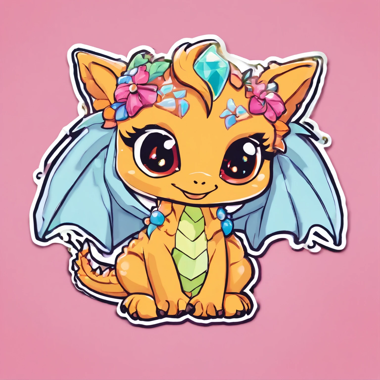 Pin; pins for accessories, crystal shining  dragon, babygon pin, crystal shining cute baby dra big eyes, with wings, big eyes