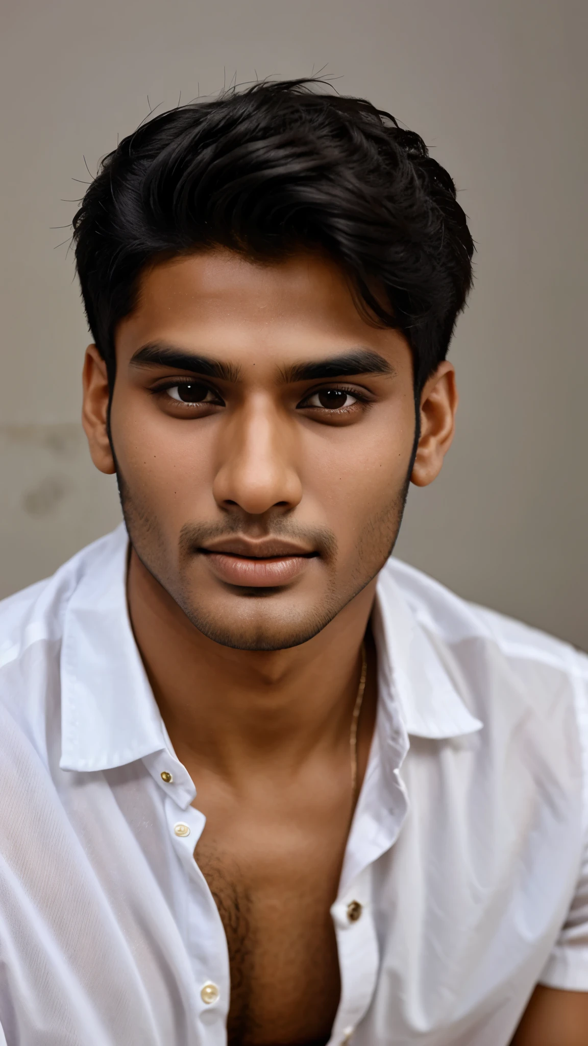 hot indian male model. age 28. close up portrait