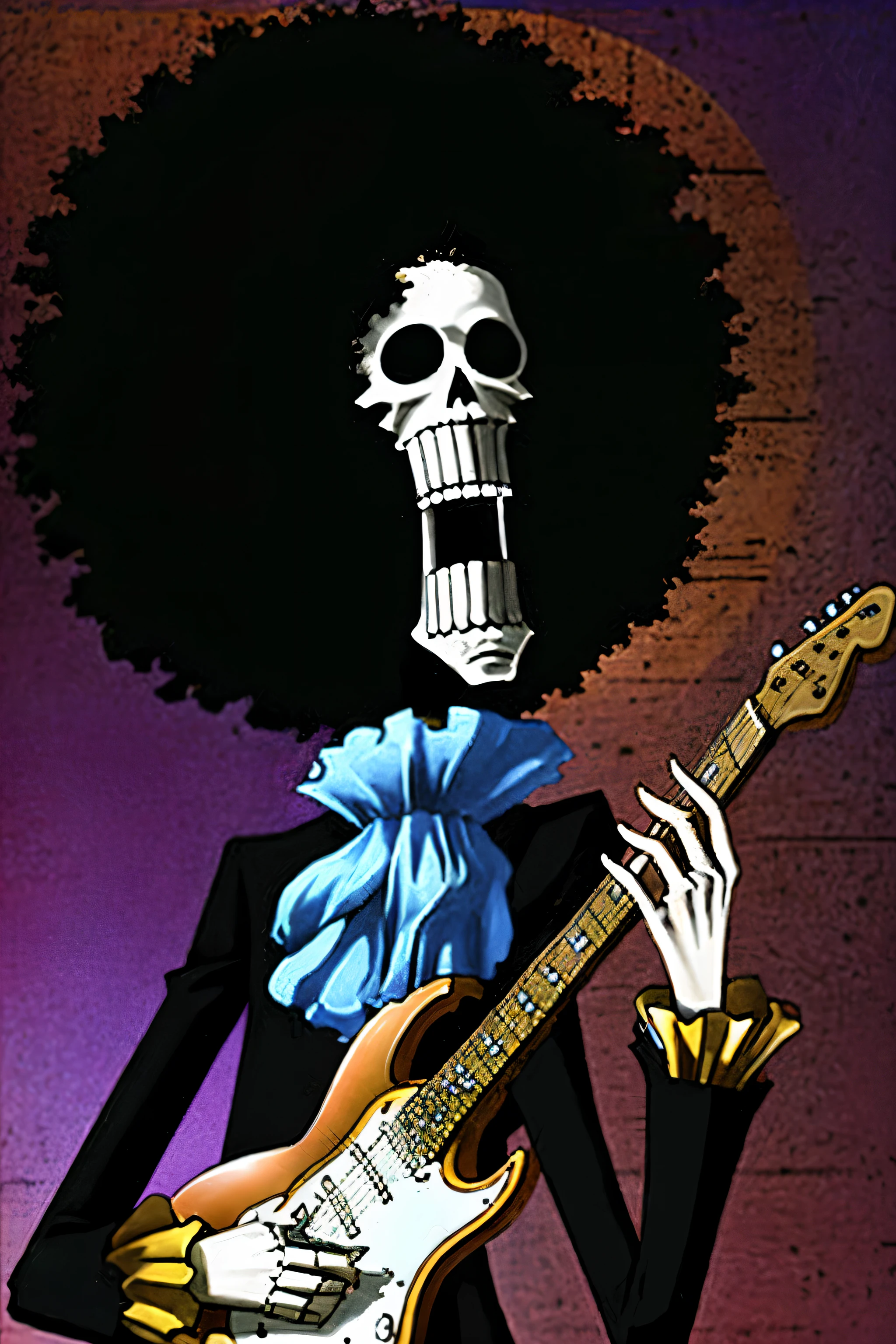 homem do riacho, em um concerto, retrato, holding a guitar