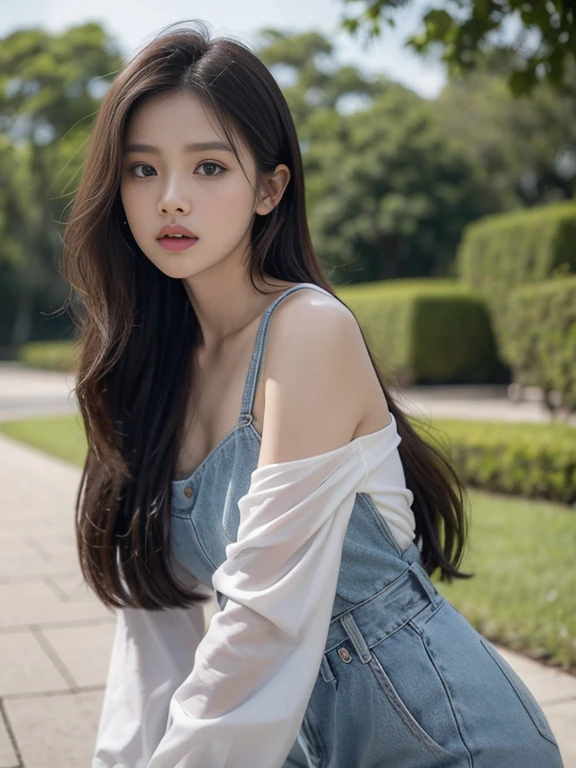um close up de uma mulher com um vestido preto posando para uma foto, jennie blackpink, Gongbi, Parque Roseanne do Blackpink, jossi do blackpink, cindy avelino, Kiko Mizuhara, Lulu Chen, jisoo do blackpink, Ruan Jia Lindo!, Jamie Chung, atriz da Coreia, Sha Xi, gemma chen, jia