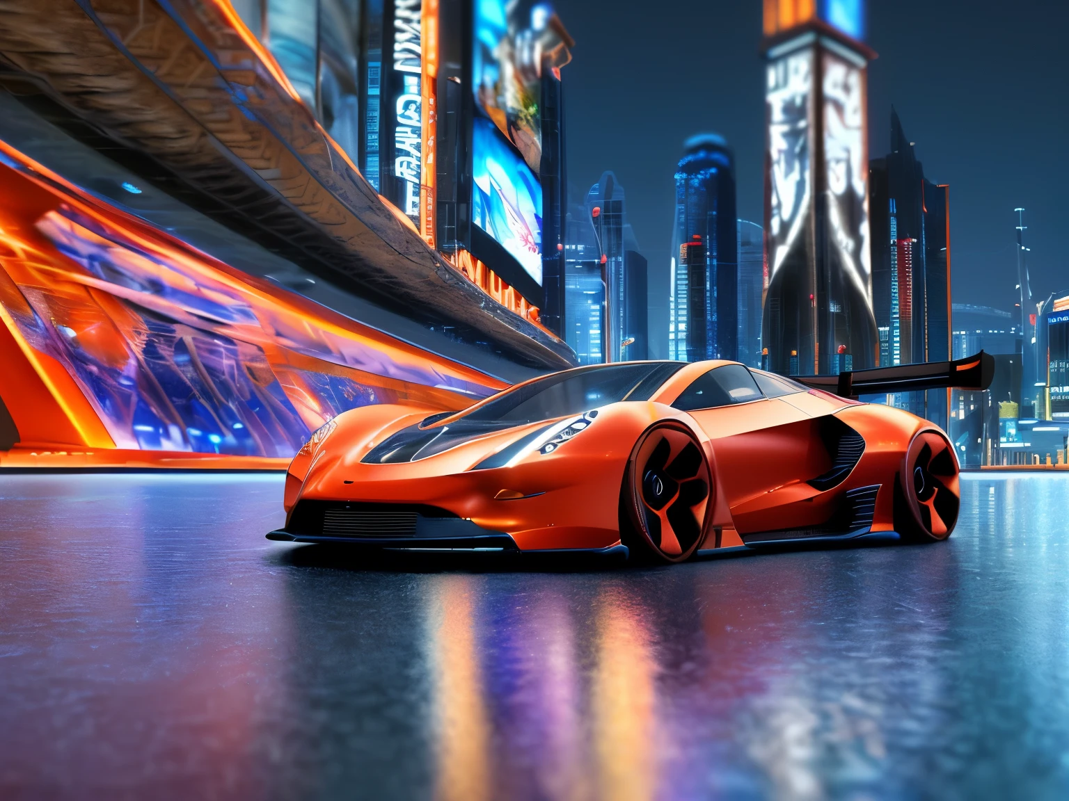 (The Electrifying World of Futuristic EV car Designs),sport car,tuned, motion, (at night:2) (motion blur:1. 3), movie action scene, (Need for Speed:1. 1), wet reflection, racing game, (cityscape in background:1. 5), (detailed stunning environment:1.5), moody dark atmosphere, neon underground aesthetics, (sci-fi), cyberpunk, blade runner, cinematic, cover art, (low front angle),intricate, (highly detailed:1.5), digital painting, digital art, artstation, concept art,(color contrast:1. 1), (Wide lens:1.5),best quality masterpiece, (photorealistic:1.5), sharp focus, 8k, HDR, shallow depth of field, broad light, high contrast, light sparkles, chromatic, sharp focus,transparent,(clear photo:1.5)