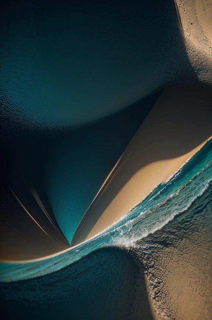 Crie uma imagem abstrata que simbolize a jornada para o desconhecido. Use abstract shapes and smooth color transitions to evoke a feeling of exploration.