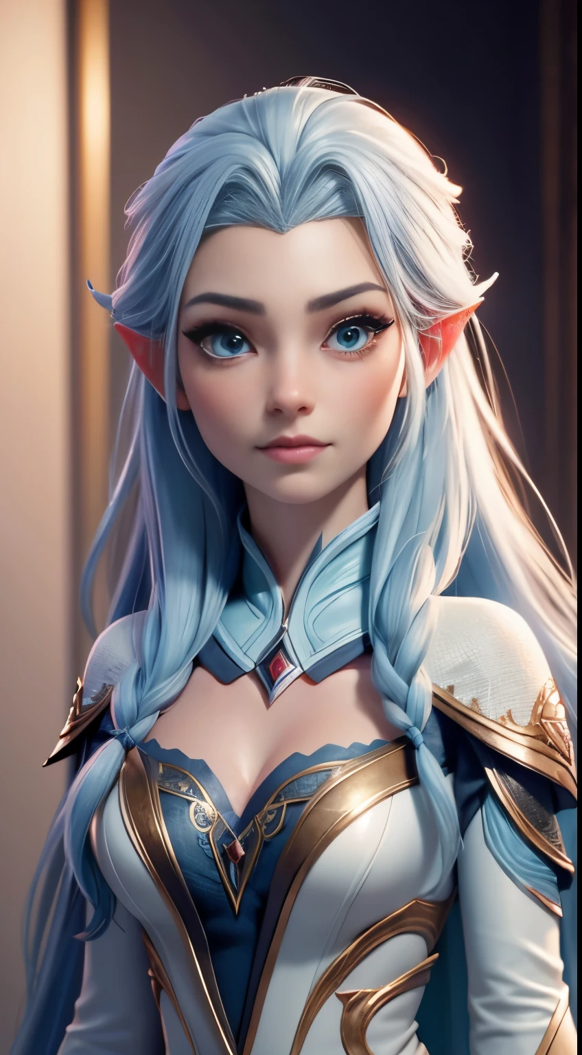 Elfgirl Highly detailed CG unity 8k wallpaper, style shot, complex, high detail, dramatic, highest quality movie still image, very detailed, masterpiece, best quality, character design, Elsa, Elsa from Frozen, (( Dark style)), realistic ultra-detailed rendering style, natural light, sharp character design, (hard focus, 8k), (((natural skin texture))), 8k textures, soft cinematic lighting, adobe lightroom, dark room, hdr, Sophisticated, Elegant, Rich Detail, Sharp Focuilm Look) )), Soothing Tones, Detail Frenzy, Intricate Detail, Super Detail, Low Contrast, Soft Film Lighting, Dull Colors, Exposure Blending, HDR, Fade, 35mm, f/1.4, ISO64, f16, 25 sec.