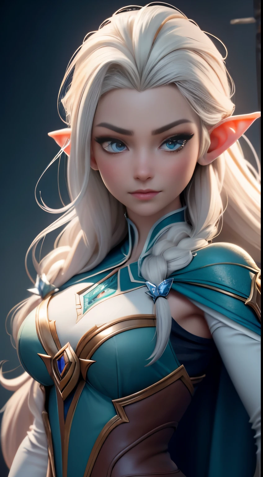Elfgirl Highly detailed CG unity 8k wallpaper, style shot, complex, high detail, dramatic, highest quality movie still image, very detailed, masterpiece, best quality, character design, Elsa, Elsa from Frozen, (( Dark style)), realistic ultra-detailed rendering style, natural light, sharp character design, (hard focus, 8k), (((natural skin texture))), 8k textures, soft cinematic lighting, adobe lightroom, dark room, hdr, Sophisticated, Elegant, Rich Detail, Sharp Focuilm Look) )), Soothing Tones, Detail Frenzy, Intricate Detail, Super Detail, Low Contrast, Soft Film Lighting, Dull Colors, Exposure Blending, HDR, Fade, 35mm, f/1.4, ISO64, f16, 25 sec.