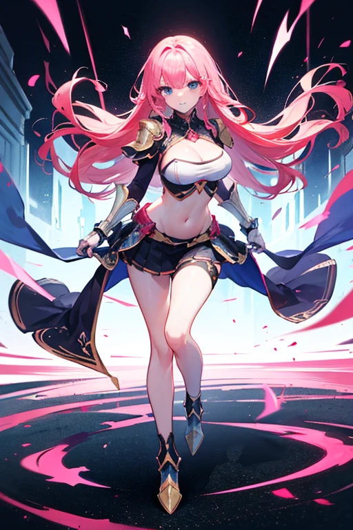 (masterpiece, best_quality, ultra-detailed, immaculate:1.3), epic, illustration, welcoming, 1girl, (good holy thor:1.3), elf, (in ragged, futuristic space:1.3), scenery, (full body:1.4), magenta hair, parted bangs, , pose, [:, formal costume design:0.2], (:1.5), (looking at viewer:1.7), toned perfect hourglass figure,, (wizard outfit, skirt lift:1.2), (african, dark skin:0.6)<lora:EnvyThiccMix02:1>