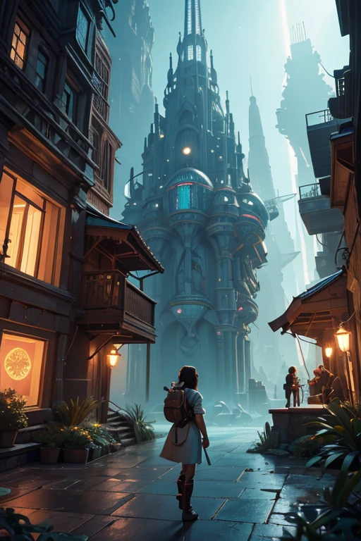 A girl traveling through time, exploring different eras and locations, wearing a time-traveling suit with advanced technology, a futuristic travel device, holographic displays, and a time-traveling machine. She is surrounded by vibrant historical landmarks, ancient architecture, and natural wonders from different time periods. The scenes include ancient Egyptian pyramids, medieval castles, futuristic cityscapes, lush forests, underwater civilizations, and extraterrestrial landscapes. The colors are rich and vivid, with a mix of warm and cool tones to depict the diverse environments. The lighting is dynamic, with soft natural light during daylight scenes and vibrant neon lights during nighttime scenes. The image quality is of the highest standard, with ultra-detailed textures, realistic rendering, and sharp focus on the intricate details of each time period. The art style is a blend of realistic and concept art, capturing the essence of each era while exploring the possibilities of future worlds. The prompt also includes the following tags:
(best quality, 4k, 8k, highres, masterpiece:1.2), ultra-detailed, (realistic, photorealistic, photo-realistic:1.37), HDR, UHD, studio lighting, ultra-fine painting, physically-based rendering, extreme detail description, professional, vivid colors, bokeh, portraits, landscape, sci-fi.