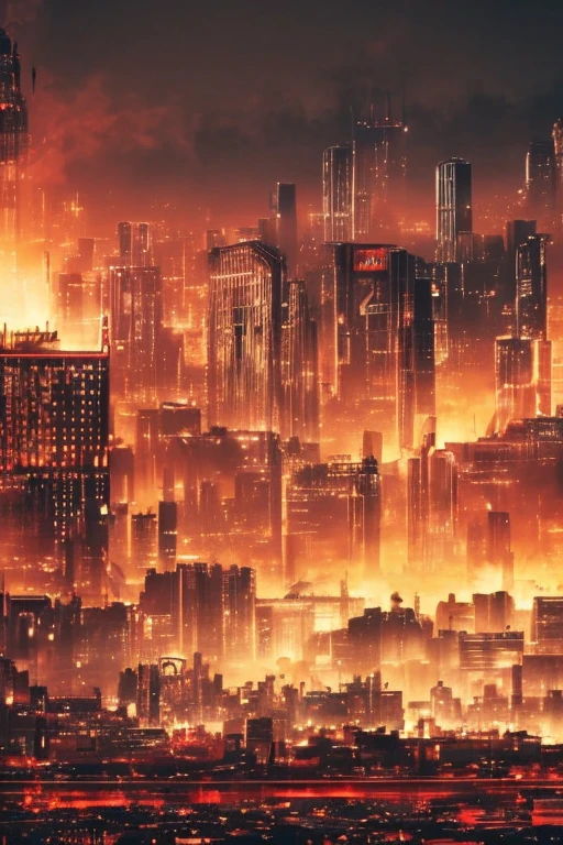 best quality,4k,highres,ultra-detailed,bleak,moody,menacing,ominous,robot uprising,industrial,desolate landscape,dystopian,mechanical chaos,futuristic,post-apocalyptic,dark shadows,gloomy atmosphere,ominous red glow,debris-filled streets,abandoned buildings,intricate machinery,sinister robots,mass destruction,wild sparks,flying drones,concrete jungle,broken technology,smoke-filled air,glowing circuitry,broken dreams,hauntingly beautiful,menace in the air,desperate resistance,flickering lights,bleeding sun,steel giants,giant robot armies,raging battle,cyberpunk,steampunk,chaotic energy,metallic roar,defiance against the machines,rebellion engulfing the world.