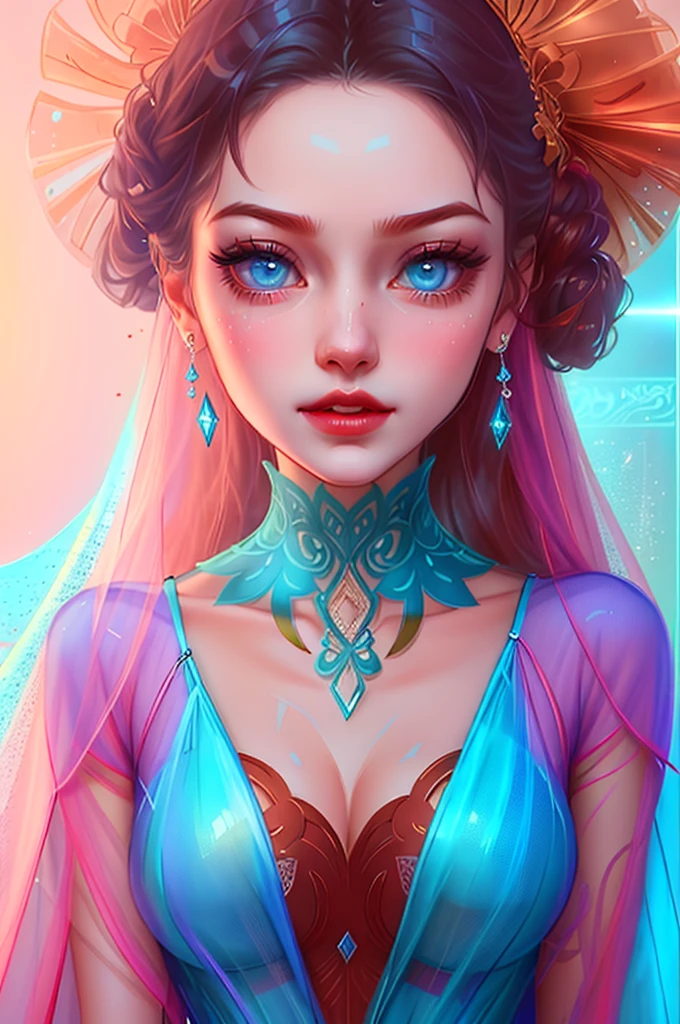 there is a woman in a wedding dress with a veil and tiable, charlie bowater art style, style of charlie bowater, in style of charlie bowater, neoartcore and charlie bowater, stunning digital illustration, inspired by Charlie Bowater, charlie bowater character art, rossdraws portrait, stunning art style, fantasy art style, beautiful digital illustration