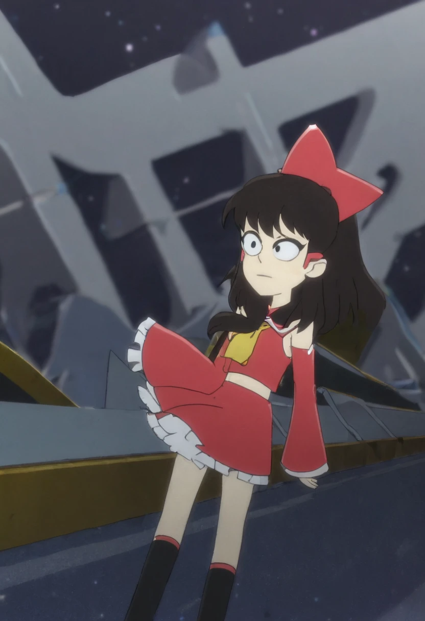 Hakurei Reimu  in a starfleet uniform