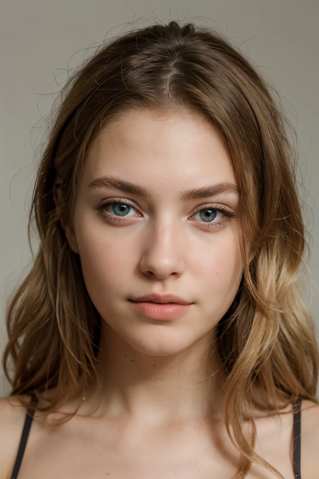 Realistic blonde woman photo