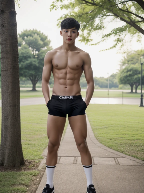 teenagers , young , light-skin , wearing an dark black sexy underwear, tmasterpiece,k hd,the feet,black long socks,The barefoot , black colour , handsome and cute , extreme cute boy , white skin , dark black underwear boxers shorts , extremely tall and cute boy ,oppa model , handsome model , full body , dark black boxers underwears short shorts , black socks , white light-skin , Chinese model , young boy , white skin , handsome and extremely cute , black boxers underwear shorts , long black socks , handsome model , at the park , jogging , model oppa , long legs , jogging , running , high knee black socks ,black long socks , stand up , extremely tall , extremely high , black underwears , black sports underwear , long black socks , clean and white legs , Chinese model , extremely long legs , clean and white thigh , heavy bulge , kid face , baby face , wearing jacket , black underwears boxers , light and white skin , Chinese model , strike a pose , sexy pose , horny boy , high knee black socks , long black socks