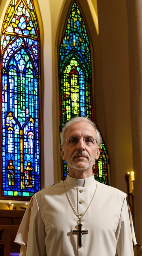 colorful glass draws church, cristian style