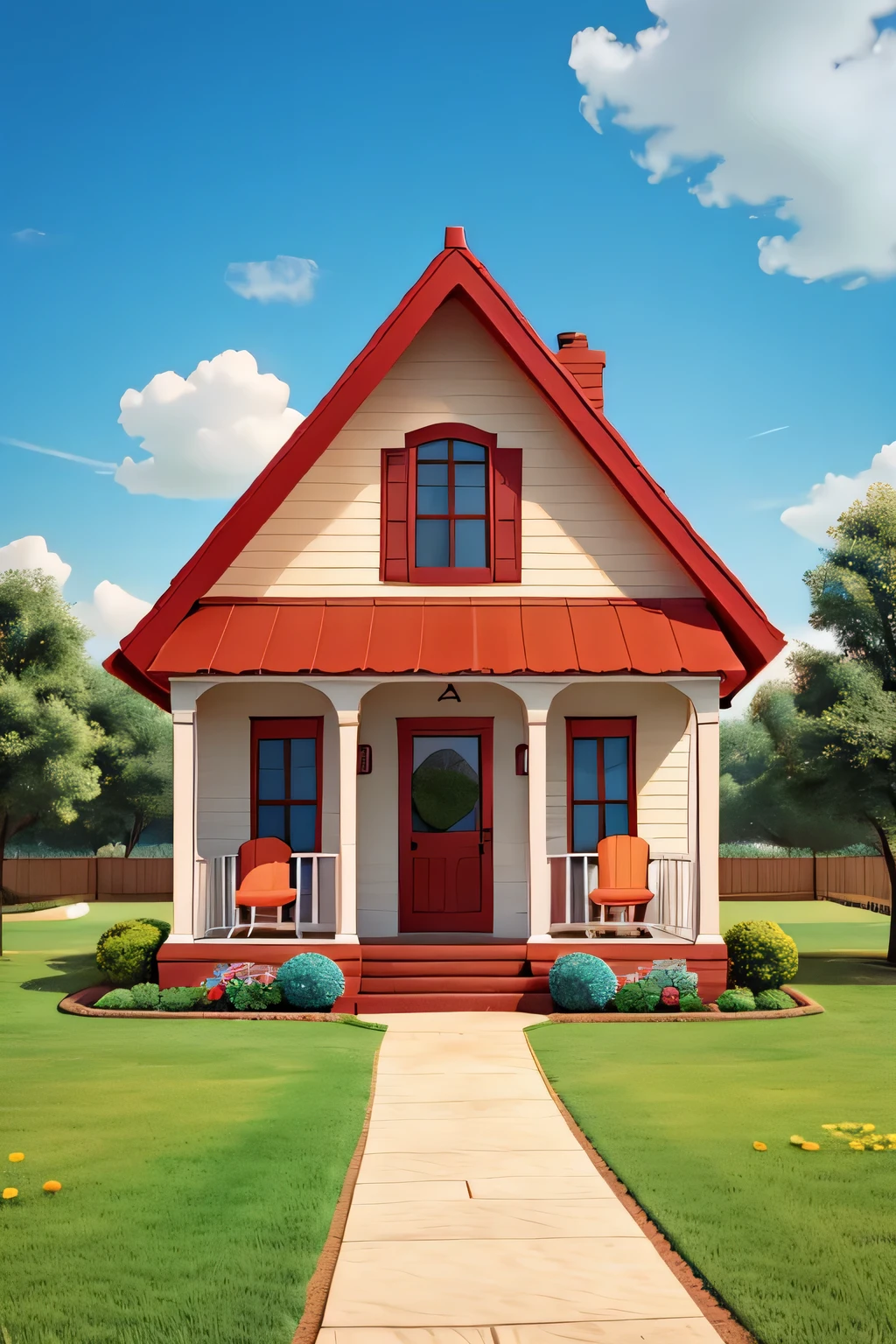 colorful family house 