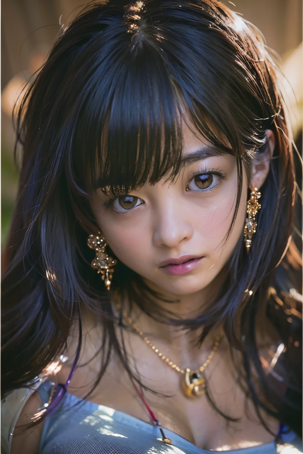 highest quality, face focus, soft light, (Depth of bounds written) ,ultra high resolution, (realistic:1.4), RAW photo, (moody lighting, night:1.2), 