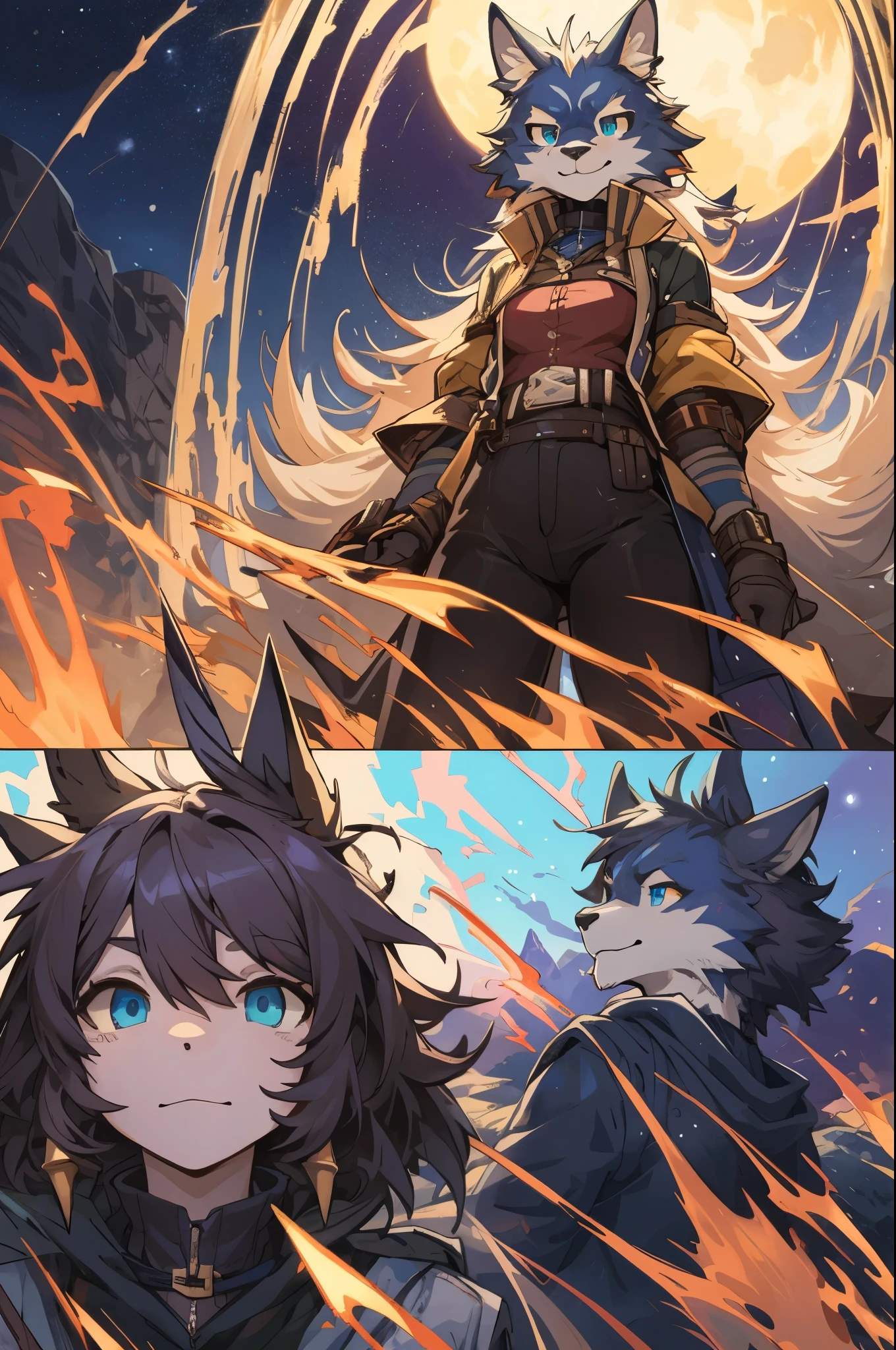 top quality, best quality, High-quality illustrations, masterpiece, super high resolution, detailed background, fighting game, 6+boys, 6+girls, absurdres(highly detailed beautiful face and eyes)perfect anatomy, expression, good lighting, cinematic shadow(kemono, furry anthro),