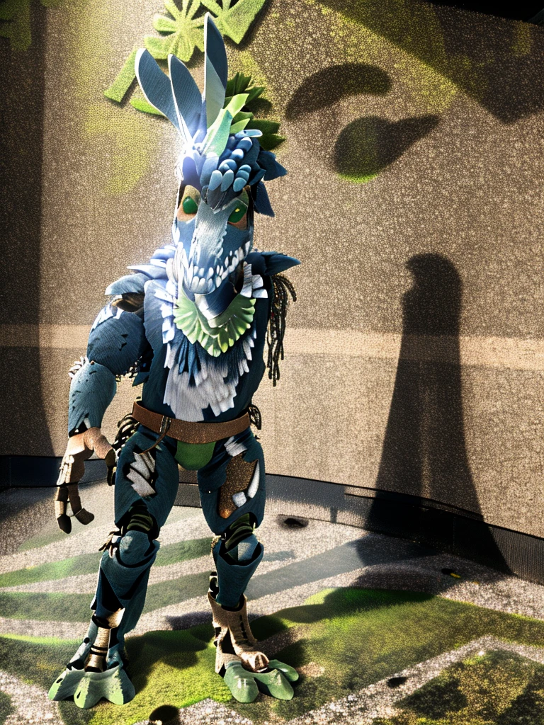Ultra high resolution, best quality, masterpiece, mirror selfie, (half transformation), human feathered deinonychus animatronic fursuit hybridization metamorphosis, wearing saddle bridle bit and harness, in dark abandoned unlit bathroom, (part human:1.6) (part feral:1.3), (green:1.9) (brown:1.5) (tan:1.4) (striped:1.2) (spotted:1.1), ((liquid goo partial dripping encasement)), Five nights at Freddy’s style, red black pink, you stare at your reflection in horror as you morph into a decrepit deinonychus animatronic