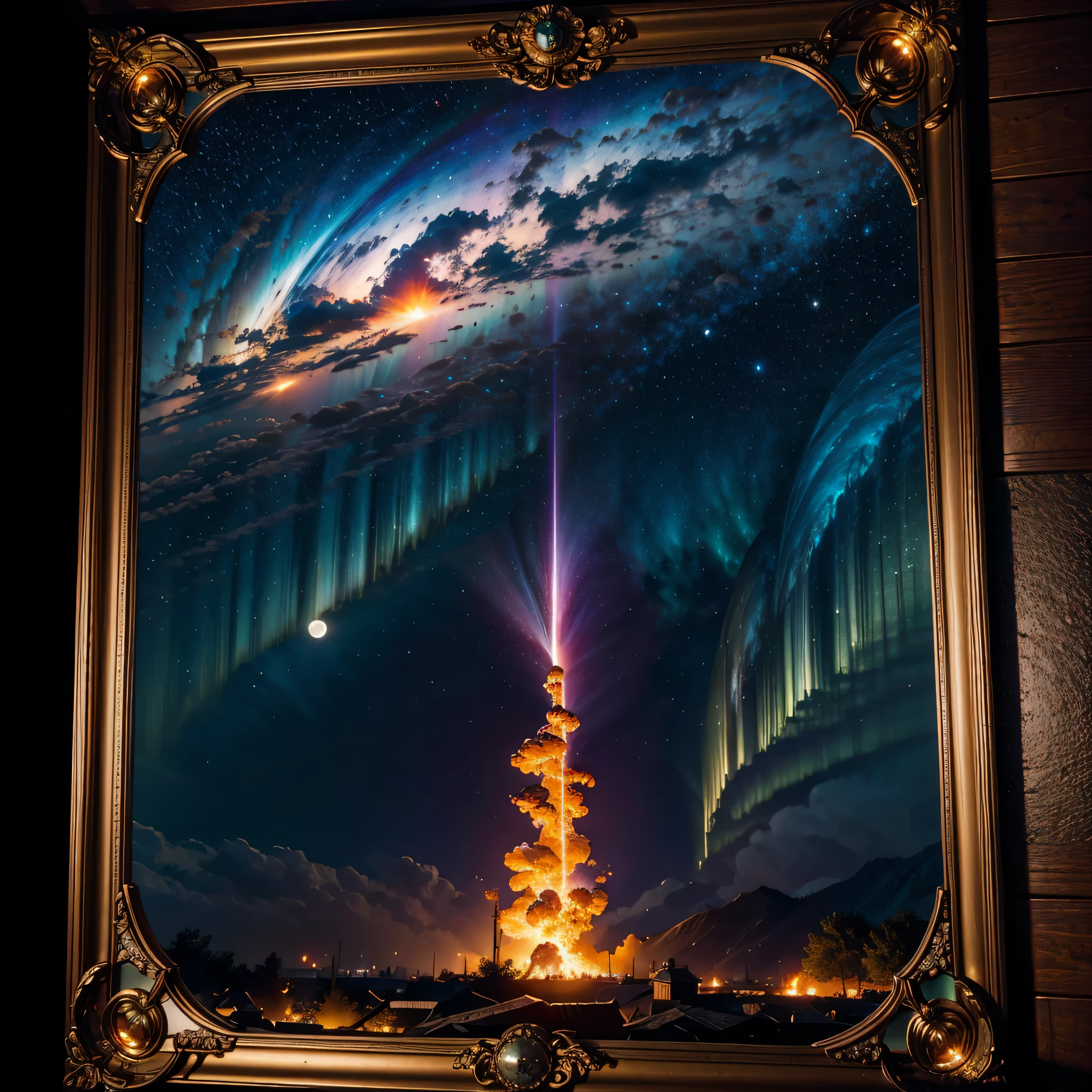 galaxie couleurgalaxy étoiles spacieux nébuleuse étoilé_ciel coucher de soleil coloré lever du soleil panoramique soleil, la lune, optique, fantaisiste,Il faisait sombre,assaut,sûr,dans une vue panoramique,Photos prises à partir de jeux vidéo dans les grandes villes à forte population, Une ville antique en feu, Contexte de l’armée d’invasion, Beau rendu de la période des Trois Royaumes, La scène de la guerre, arrière-plan: scène de bataille, Arrière-plan de l’armée d’invasion, Les conséquences d’une grande guerre, Scène de bataille héroïque, scène de bataille épique, Gagnez ultra_ultra haute définition_photo-réaliste optimal ultra_OpenGL-Shaders Ultra de haute qualité_haute précision et précision reflex ultra_éclairage volumétrique perfection haute résolution Octane amélioré_rendues UHD XT3 DSLR HDR 3dcg analogiques extatiques symmetrical onyx rubis summon floraison invoque viceroy magic incandescente creature CGSCOSITY butterfly Cristallines Monarch wings sundrop flash blow glow opale straight chrome flat lava bands population Tourmaline plasma "Chutes Niagara" miroir en verre de foyer monstre Fire Blast Flame saturer la luminescence rétro-éclairage ombre Chef-D' tatouage Bruce_Weber sexe nu nsfw varié multi etc. --s 1000 --c 20 --q 20 --chaos 100