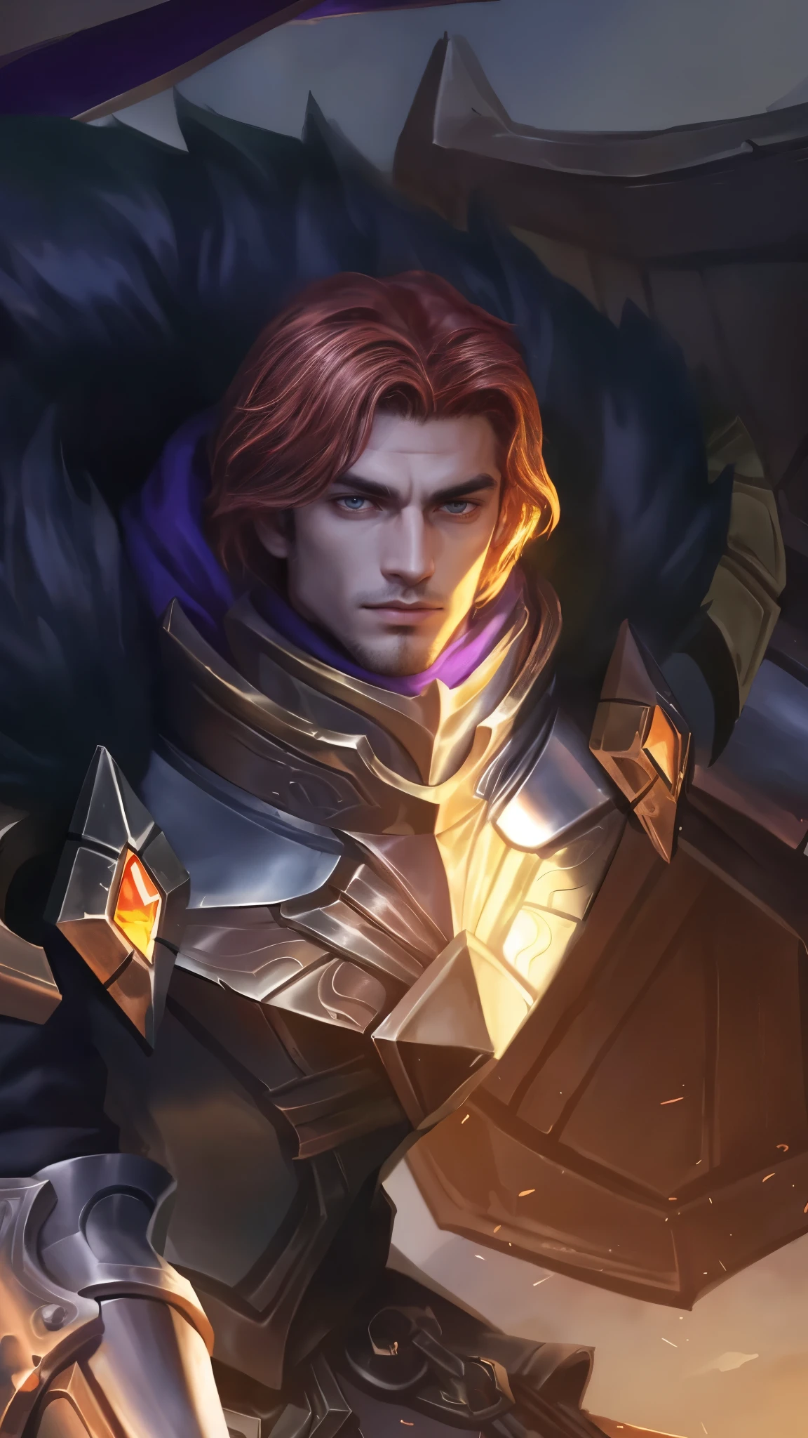 (Absurdres, Intricate Details, Masterpiece, Best Quality, High Resolution, 8k), 1 male, masculine, young, aged up, dreadful, finely detailed eyes and face, dark red short mustache hair, hazel eyes, looking down, solo, (full body:0.6), detailed background, detailed face, ( dark fantasy theme:1.1), face covered by scarf, thug, (tattoos:0.9), (crouched position:0.75), rugged dark leather (armor:0.7), straps, lockpick, hood, small leather pouch, knives, high fantasy medieval setting, dark alleyway background, stealth, undercover, secret, stolen goods, (barrels in background:0.8), fog, dark atmosphere, , Depth of Field, VFX.