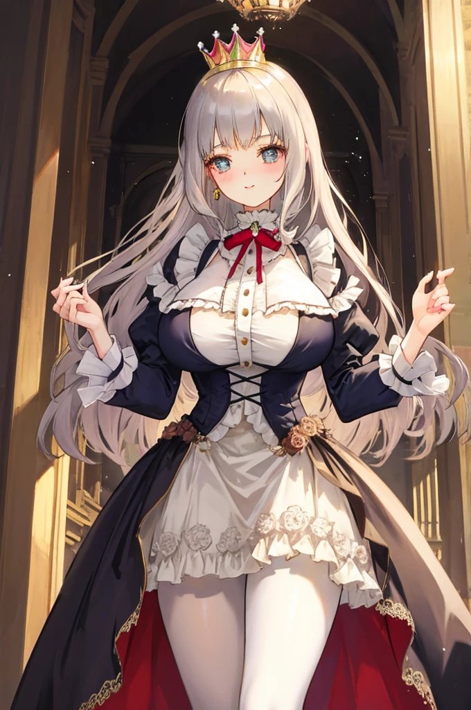 A woman with big ,Young princess,victorian style,transparent,Thin and light,