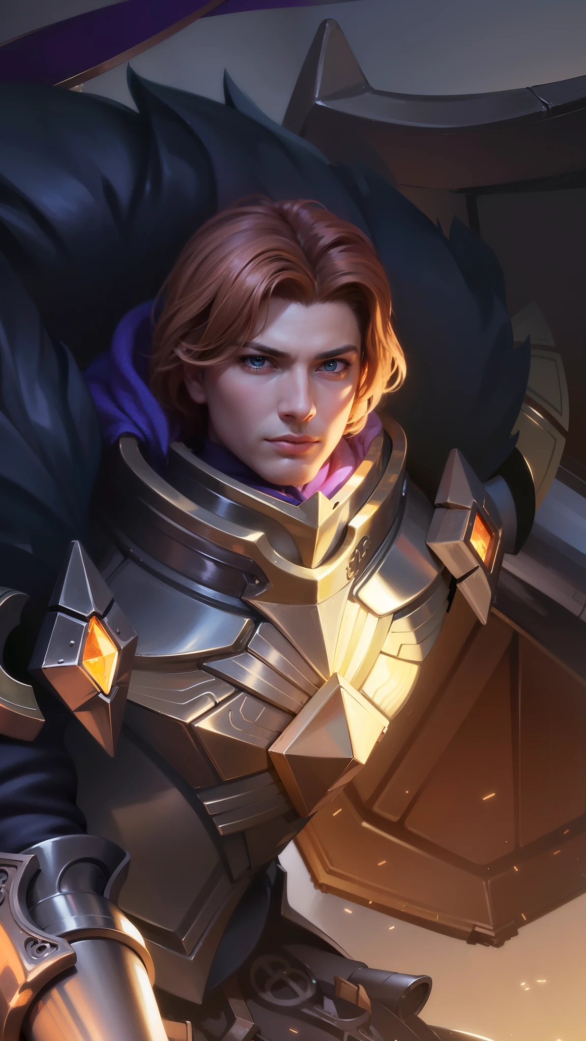 masculine male, masterpiece, ((perfect eyes)) best quality, (semirealism:1.9), beautiful lighting, (extremely detailed CG unity 4k fhd wallpaper), High Detail, Sharp focus, dramatic outdoors, 1 boy ,30 years old, brown short hair, blue eyes.